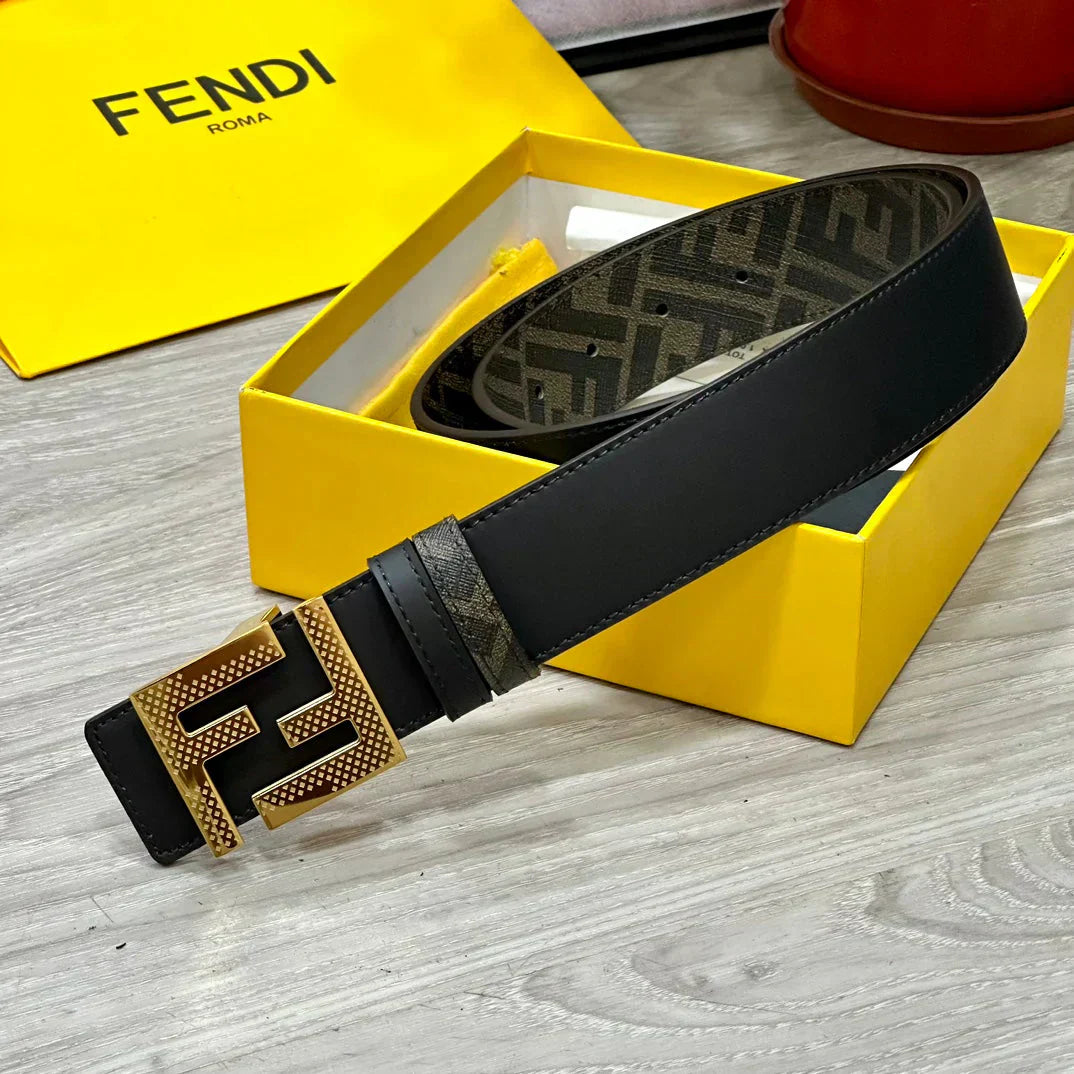 2025 belt Double ring reversible enamel metal belt width 4.0CM