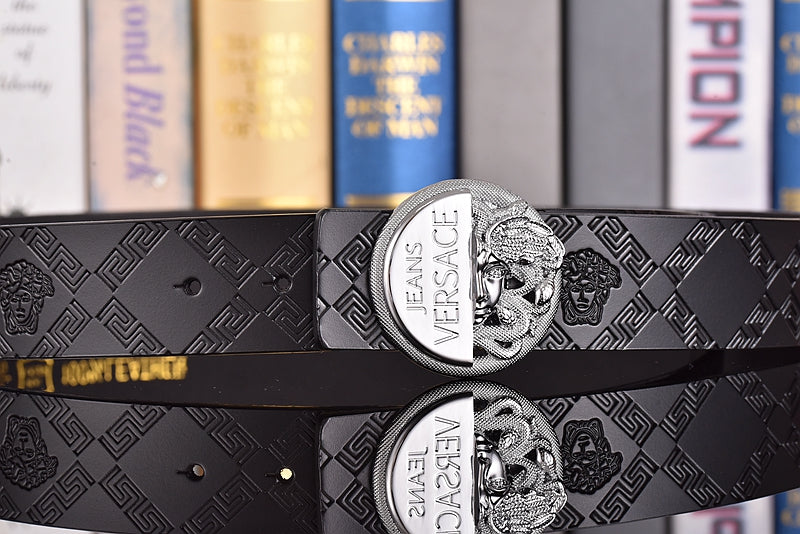 2025 2 Colors printed letter leather belt