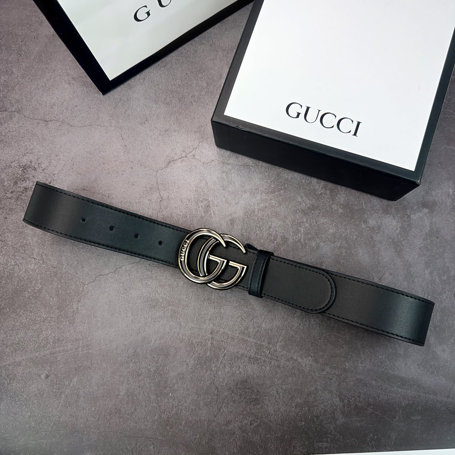 2025 2 Colors printed letter leather belt