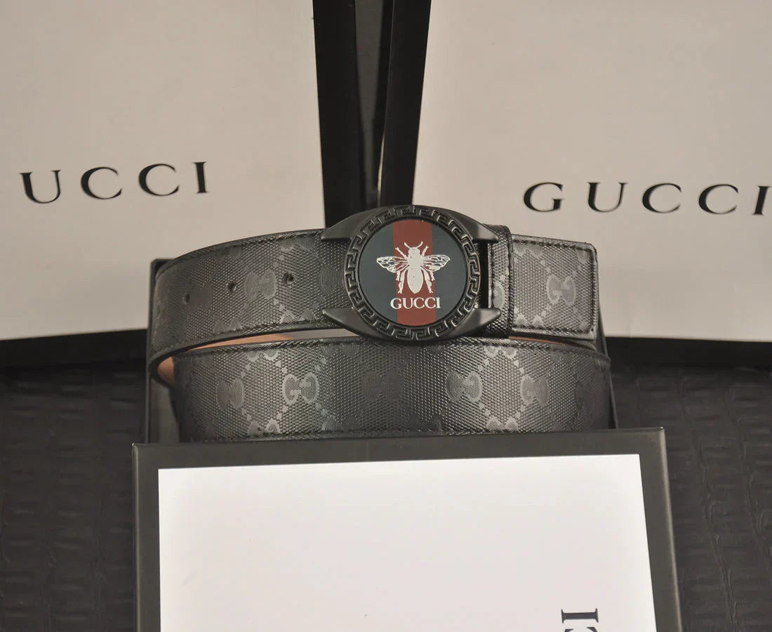 2025 2 Colors printed letter leather belt