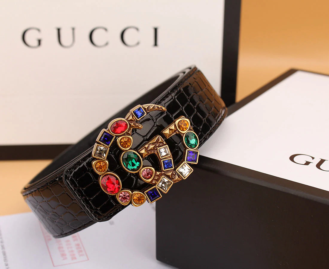 2025 2 double irregular colored diamond belts