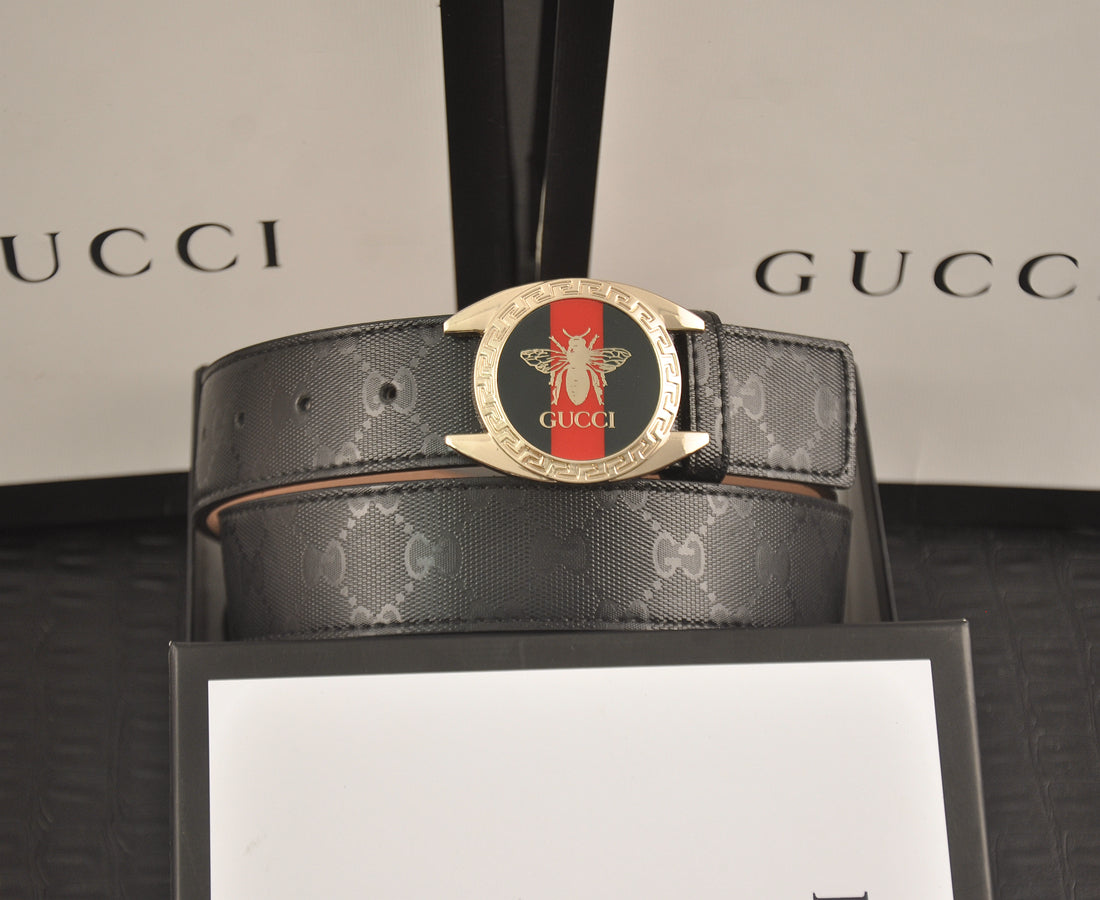 2025 2 Colors printed letter leather belt