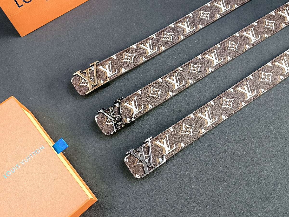 2025 3 Colors four-leaf clover double shadow printed belt