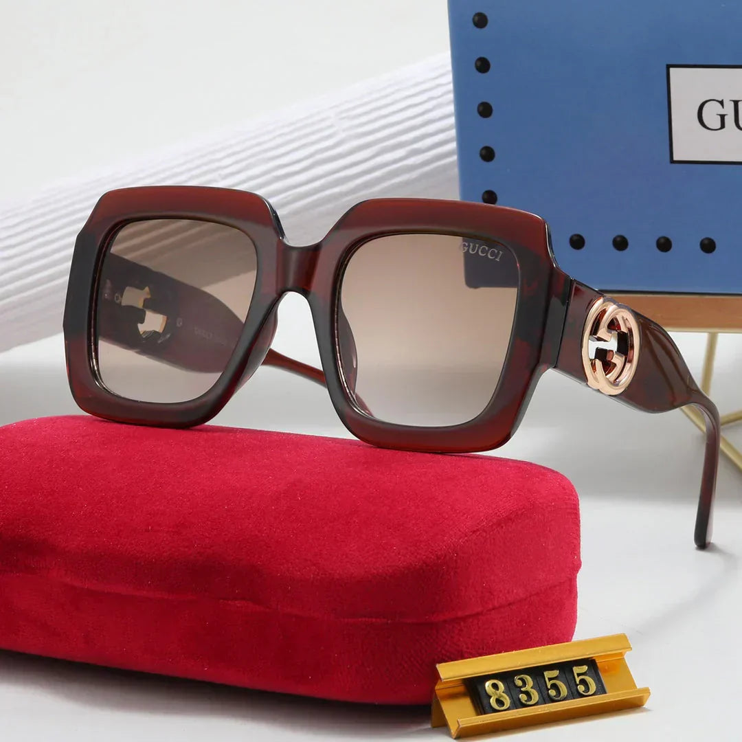 2025 Classic hollow square frame sunglasses