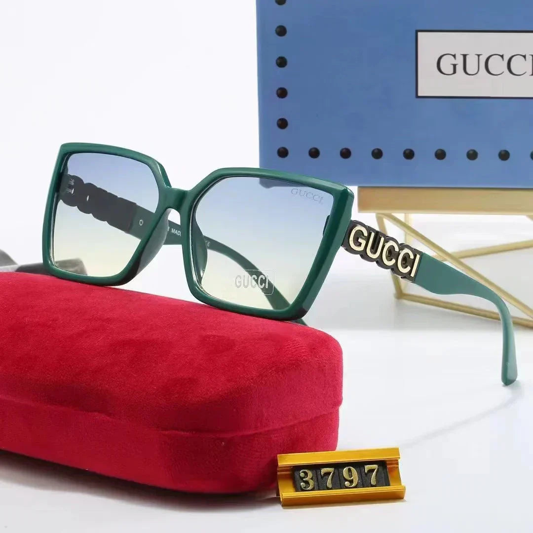 2025 Retro large frame square sunglasses