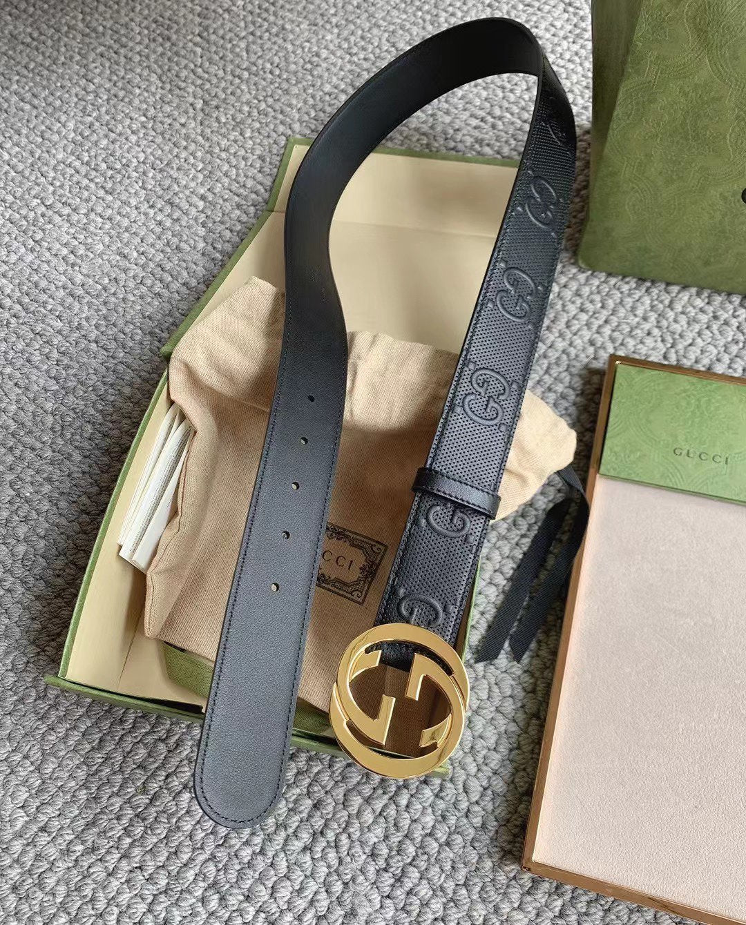2025 belt High-end business casual belt 4.0cm wide