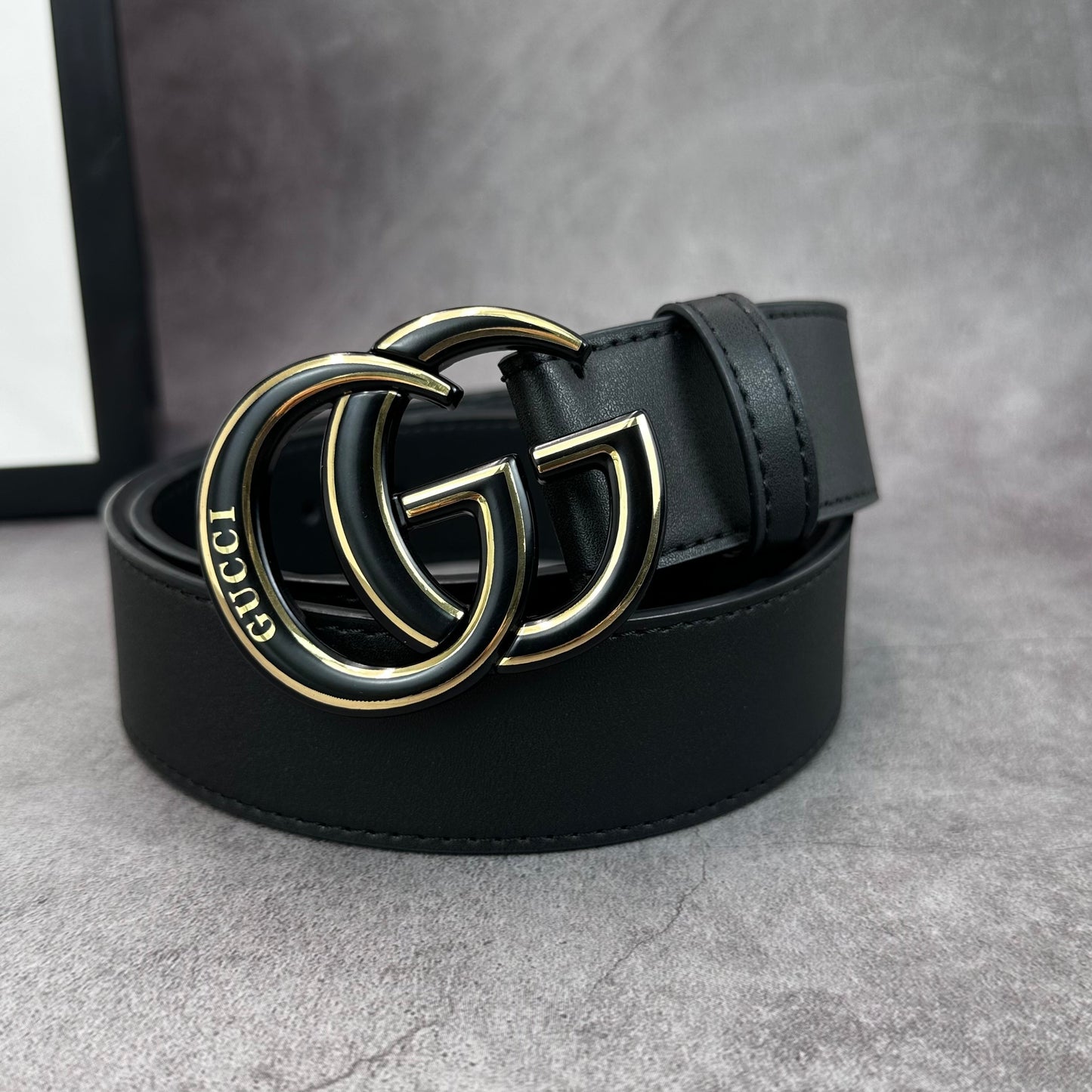 2025 2 Colors printed letter leather belt