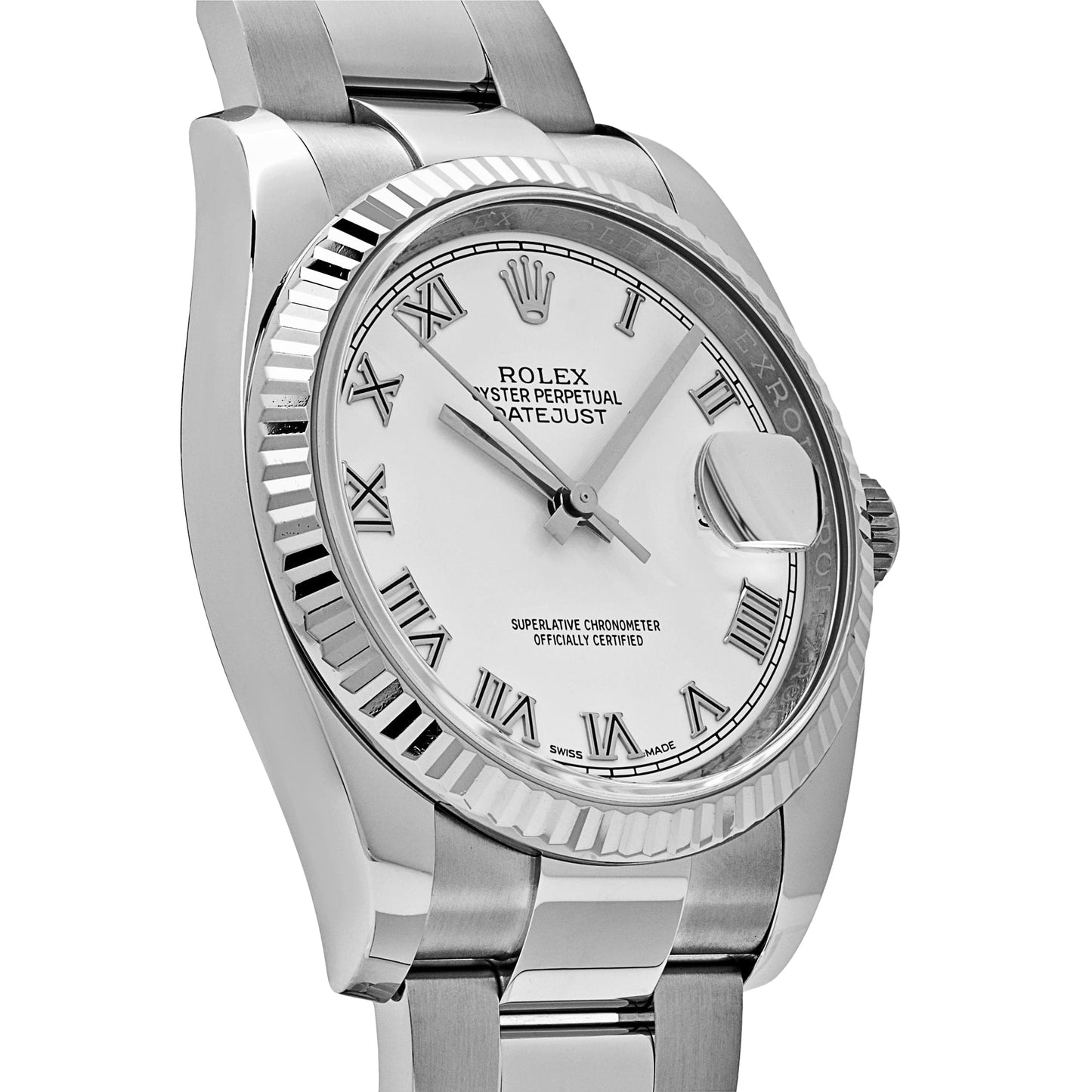 2025 Watch Datejust 116234 Stainless Steel and White Gold White Dial (2018)