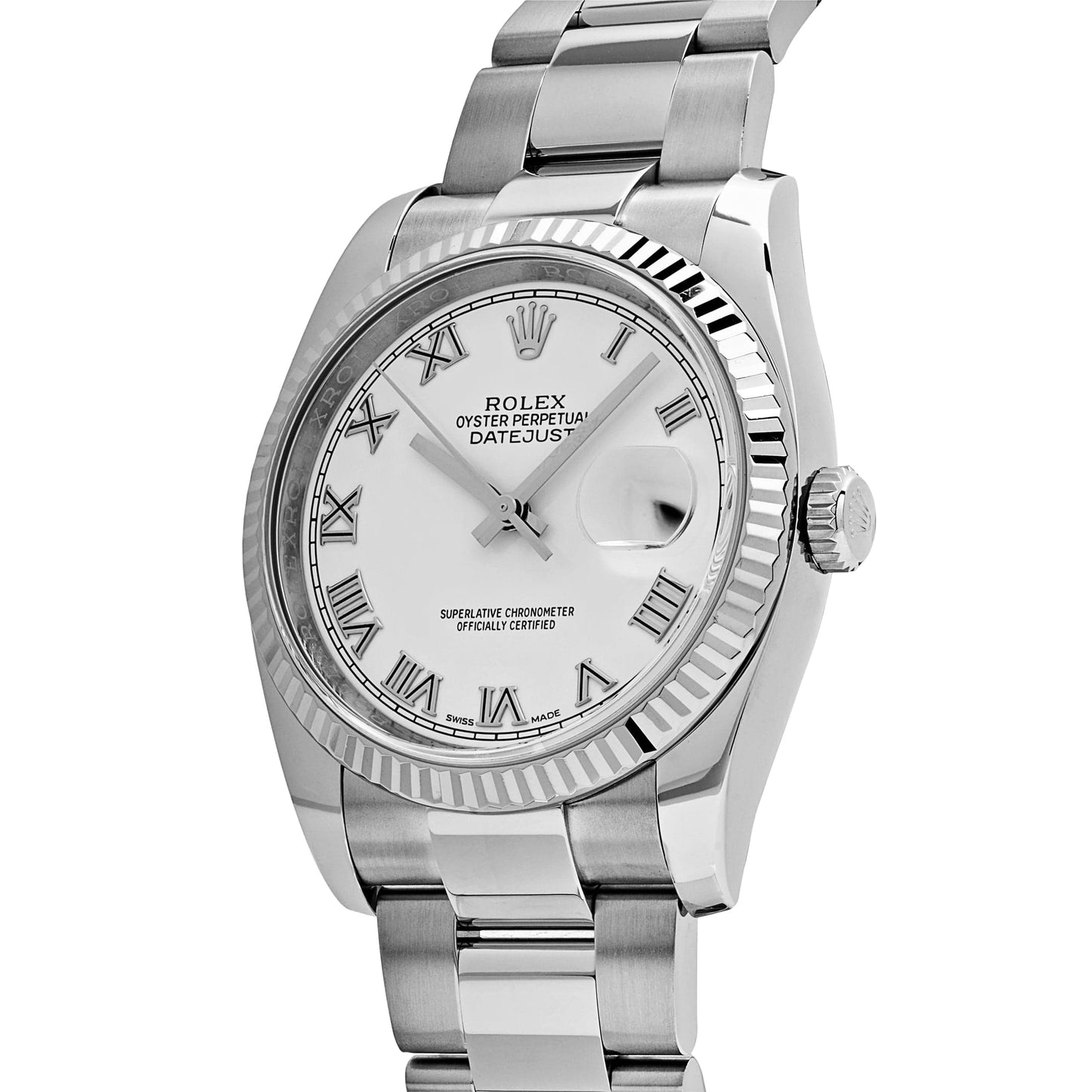2025 Watch Datejust 116234 Stainless Steel and White Gold White Dial (2018)