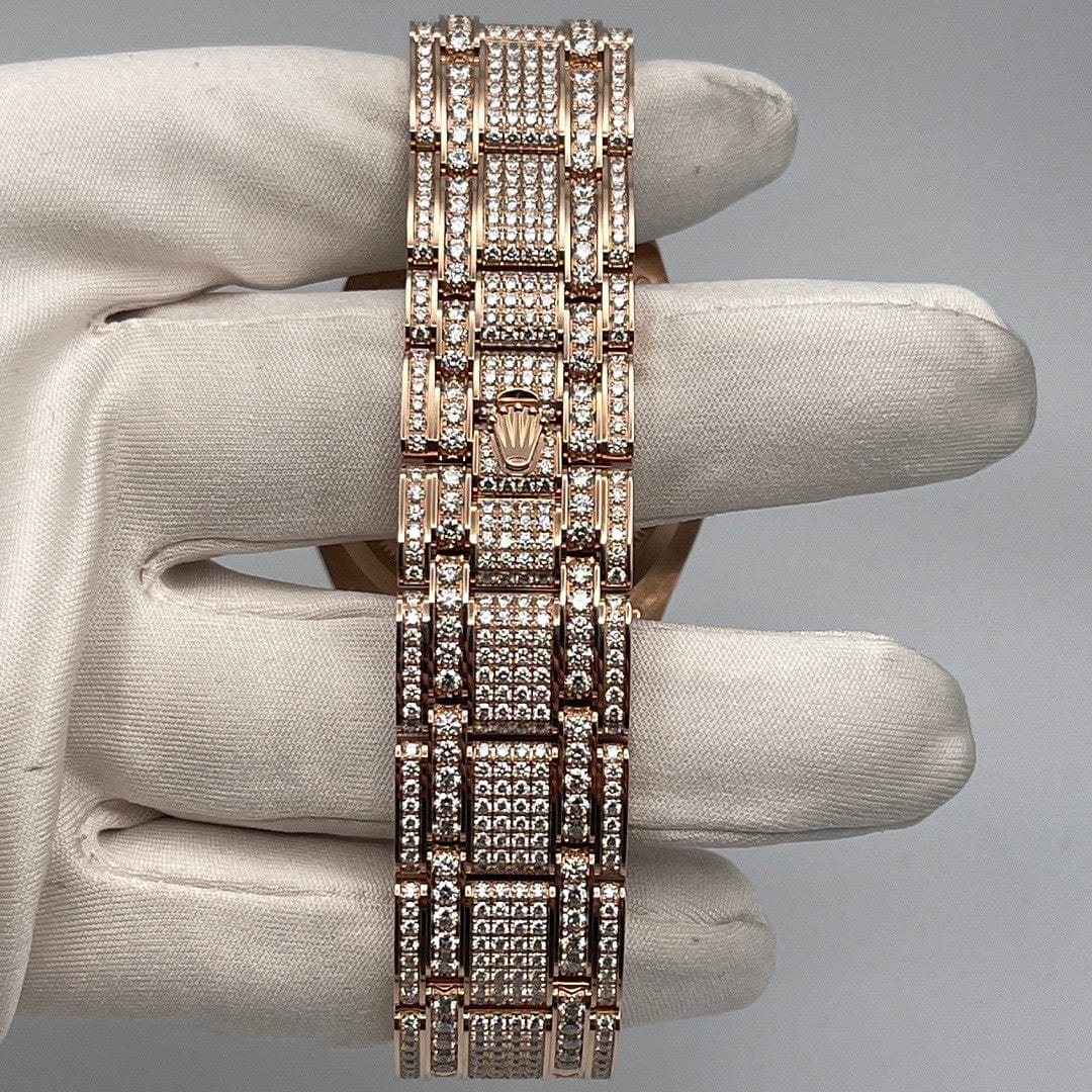2025 Watch Datejust Pearlmaster 86405RBR Diamond Paved