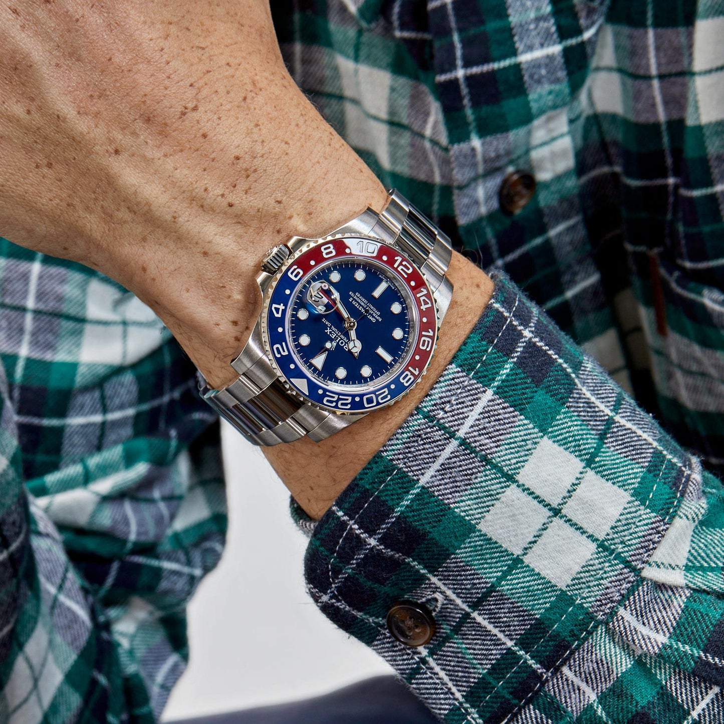 2025 Watch GMT-Master II 116719BLRO Pepsi White Gold Blue Dial Oyster