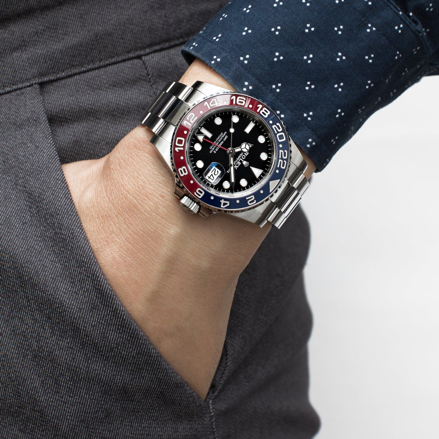 2025 Watch GMT-Master II 126710BLRO 'Pepsi' Stainless Steel Black Dial Oyster (2024)
