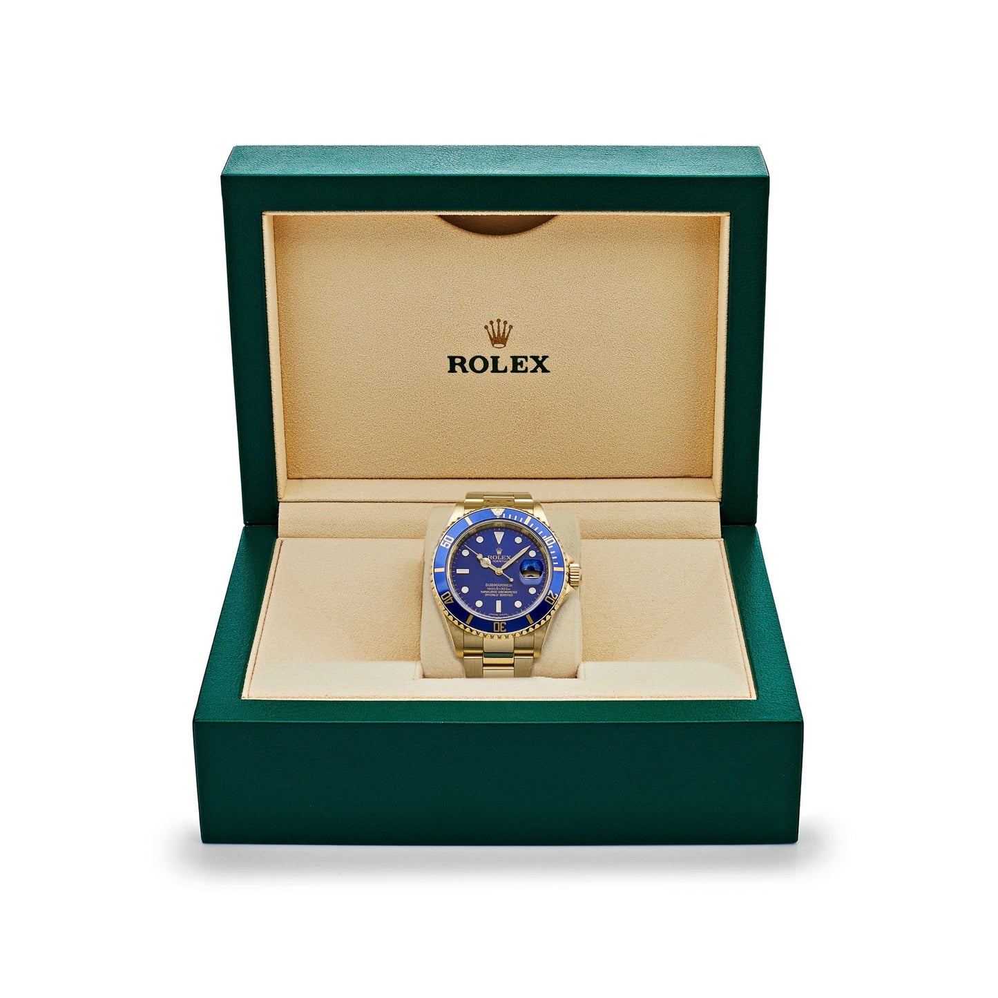 2025 Watch Submariner Date 16618LB Yellow Gold Blue Dial