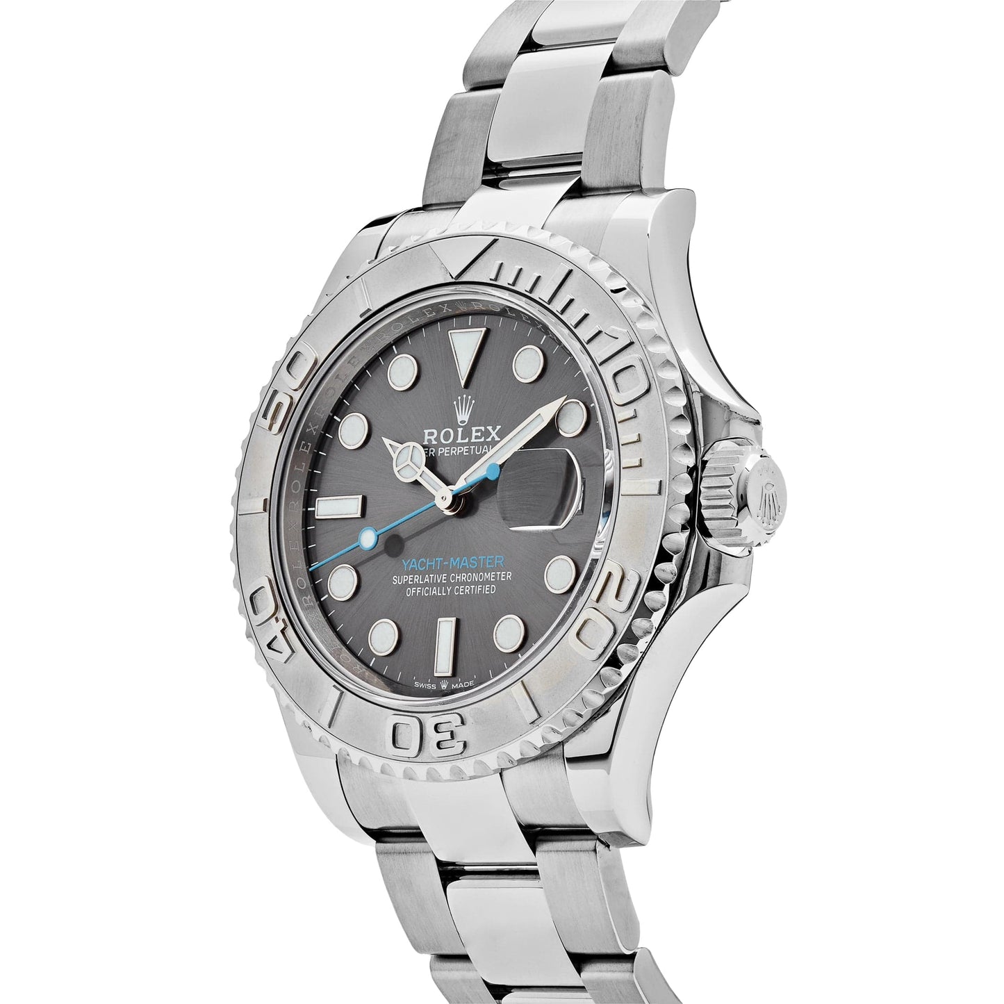 2025 Watch Yacht-Master 126622 Stainless Steel Rhodium Dial