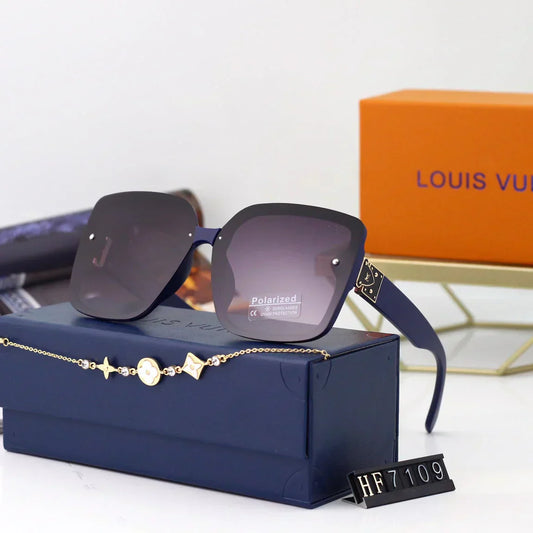 2025 Sunglasses  Large frame UV protection sunglasses