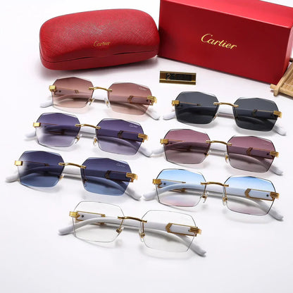 2025 stylish frameless sunglasses 2106