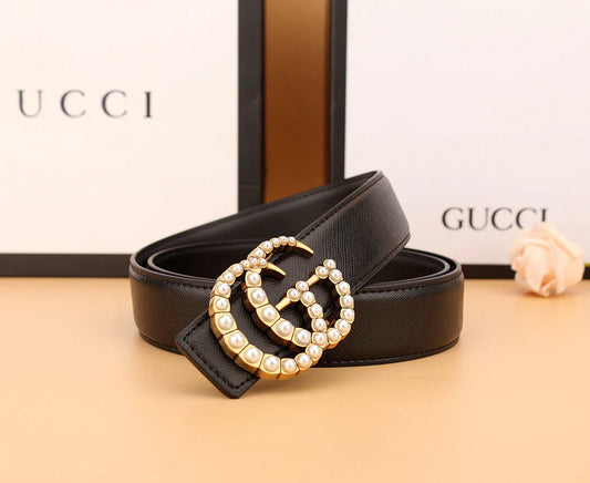 2025 2 styles of  double  pearl belt