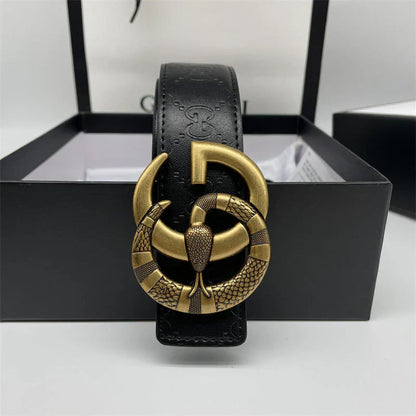 2025 Printed Letter Leather Belt