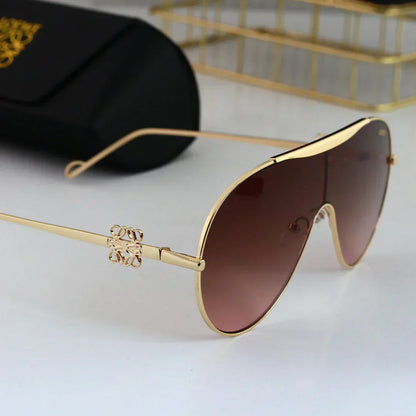 LOEWE Oval round frame sunglasses