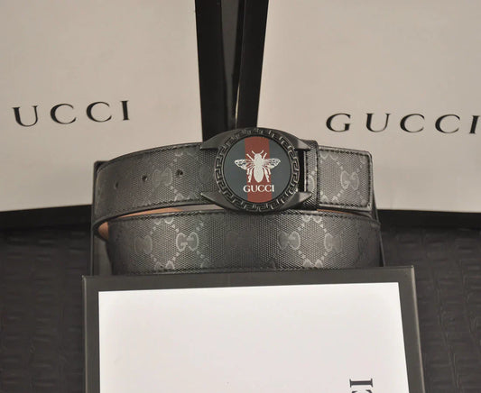 2025 2 Colors printed letter leather belt