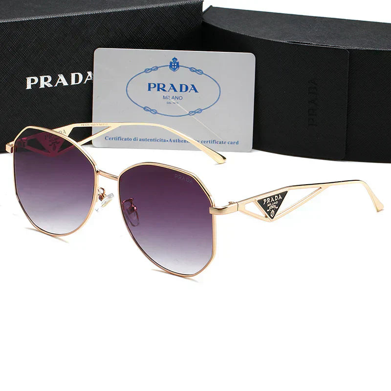 2025 Unisex Triangle Logo Metal Sunglasses