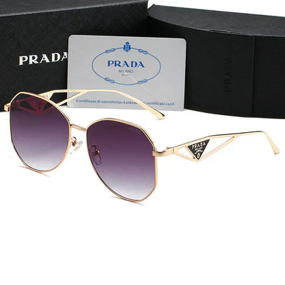 2025 Unisex Triangle Logo Metal Sunglasses