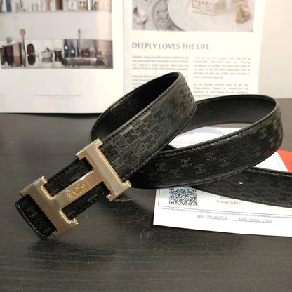 2025 2 Colors  printed leather belt
