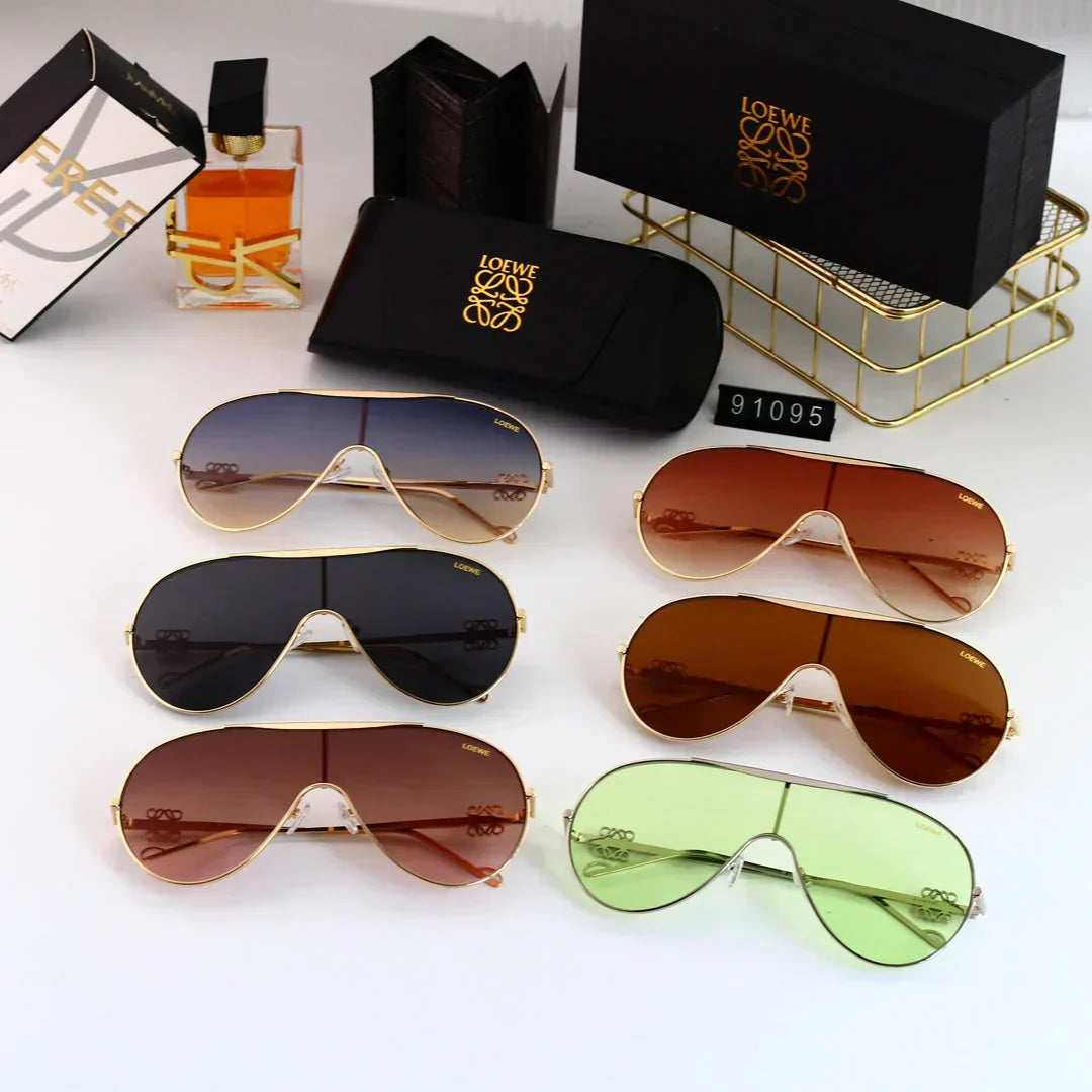 LOEWE Oval round frame sunglasses