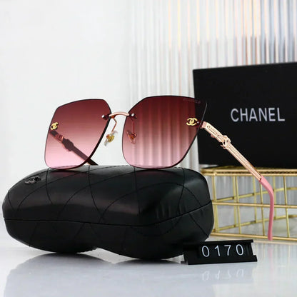 2025 Polygonal rimless cut-edge sunglasses