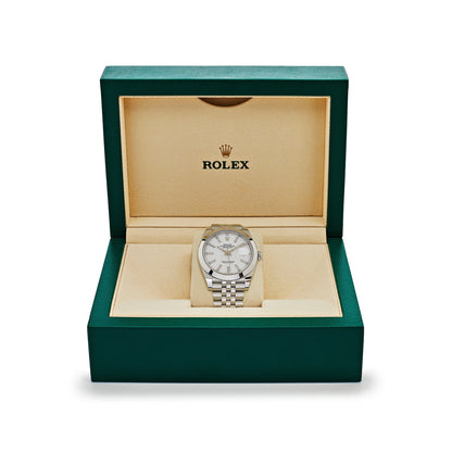 2025 Watch Datejust 126300 Stainless Steel Stick White Dial Jubilee (2024)