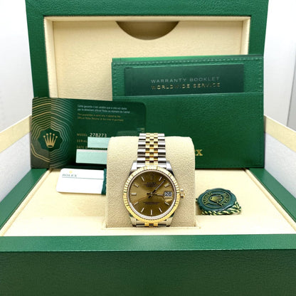 2025 Watch Datejust 278273 Yellow Gold Stainless Steel Champagne Dial