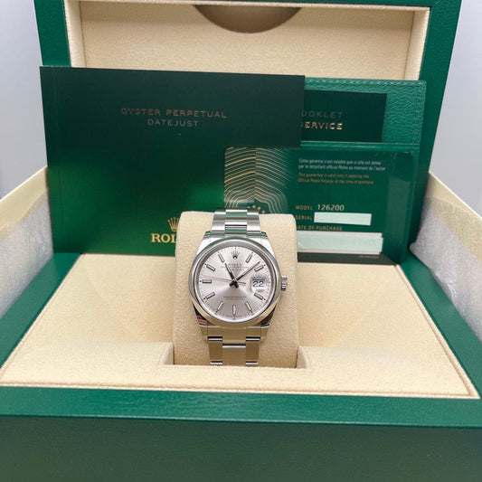 2025 Watch Datejust 126200 Stainless Steel Silver Dial Oyster