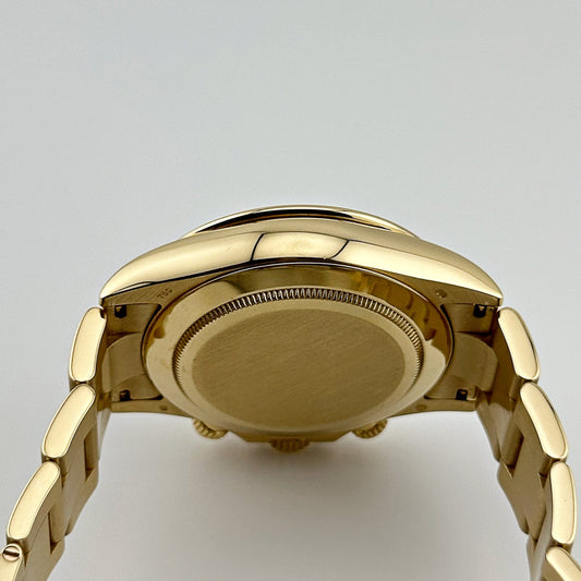 2025 Watch Daytona 116508 Yellow Gold Blue Racing Arabic Dial