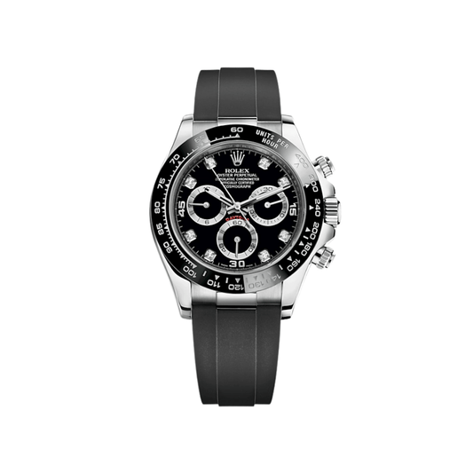 2025 Watch Daytona 116519LN White Gold Black Diamond Dial