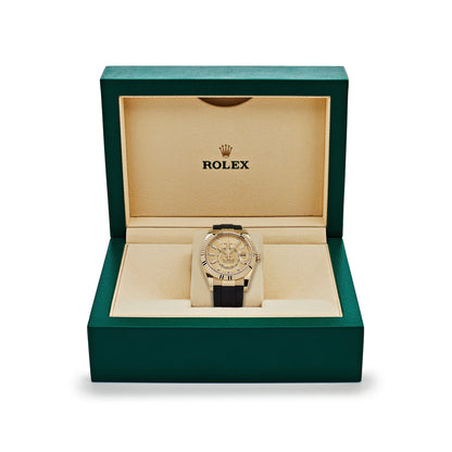 2025 Watch Sky-Dweller 326238 Yellow Gold Champagne Dial (2021)