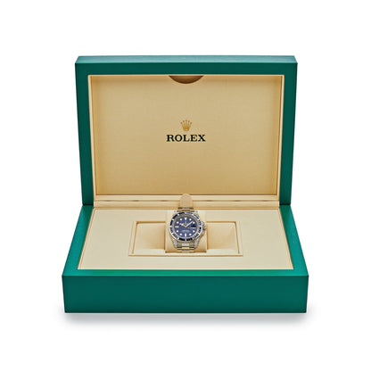 2025 Watch Submariner Date 116659SABR White Gold Blue Dial Sapphire Diamond Bezel (2019)