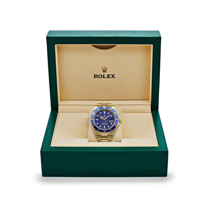 2025 Watch Submariner Date 16618LB Yellow Gold Blue Dial